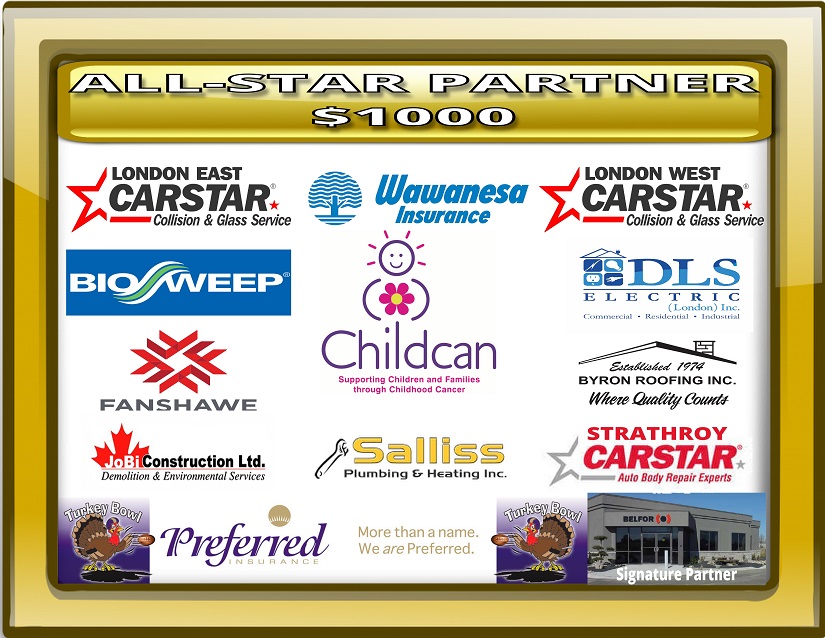 Preferred Insurance Turkey Bowl All Star Partners with signature partner Belfor in support of Childcan