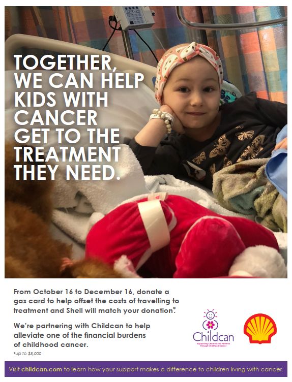 Shell Gas Card Program by London retailers and Shell Canada supporting Childcan and helping families in our community promoted by Preferred Insurance