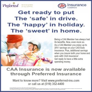 CAA Insurance Company Car Auto Insurance Home House Insurance MyPace with Preferred Insurance Chatham Ontario Kent Essex Blenheim Tilbury